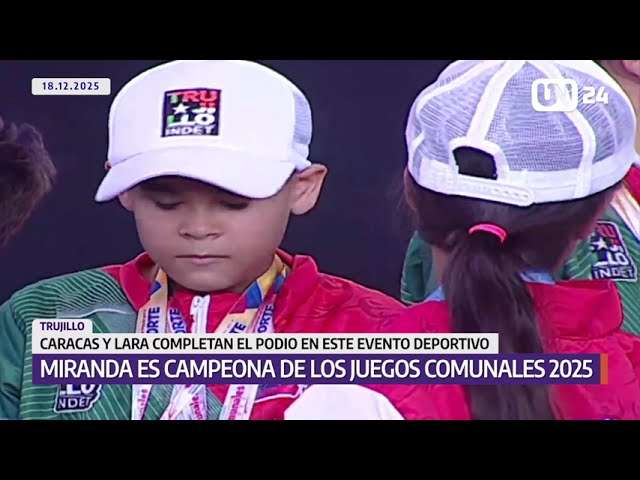 Miranda es la campeona de los Juegos Comunales 2025