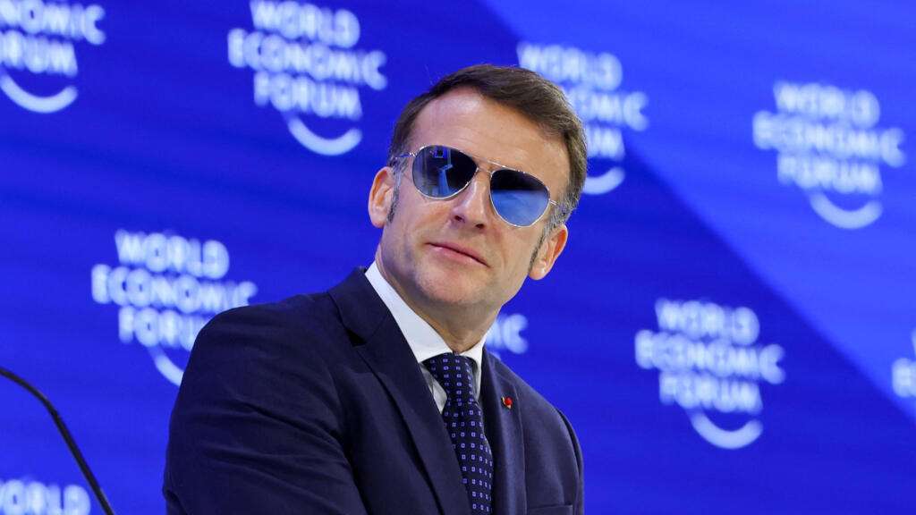 Macron rechaza la "ley del más fuerte" impuesta por Washington en Davos
