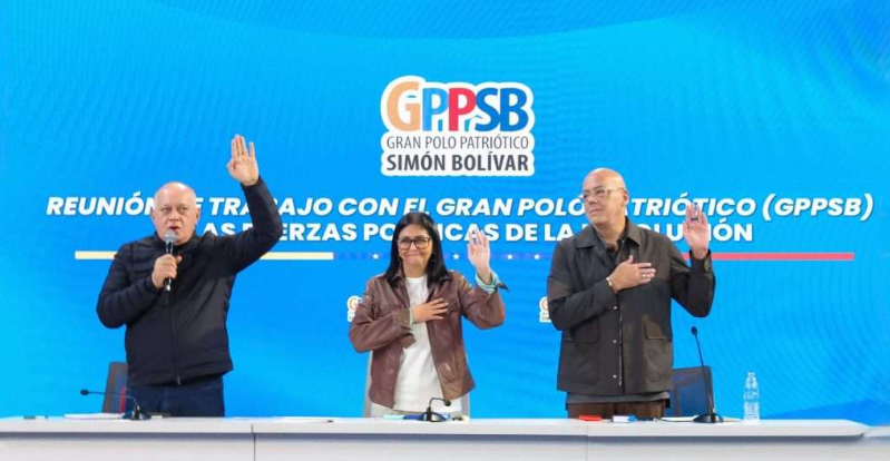 Rodríguez lideró reunión plena del Gran Polo Patriótico