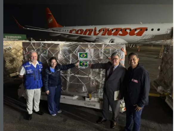 Arriban 30 toneladas de insumos para pacientes renales enviadas por Brasil