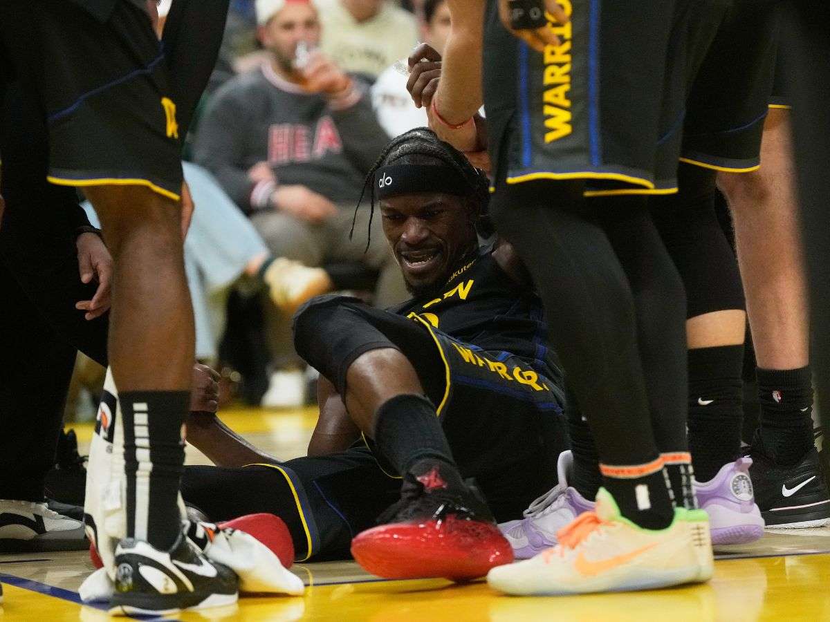Jimmy Butler se lesiona en triunfo de Warriors