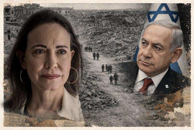 María Corina Machado, cómplice moral del genocidio en Gaza