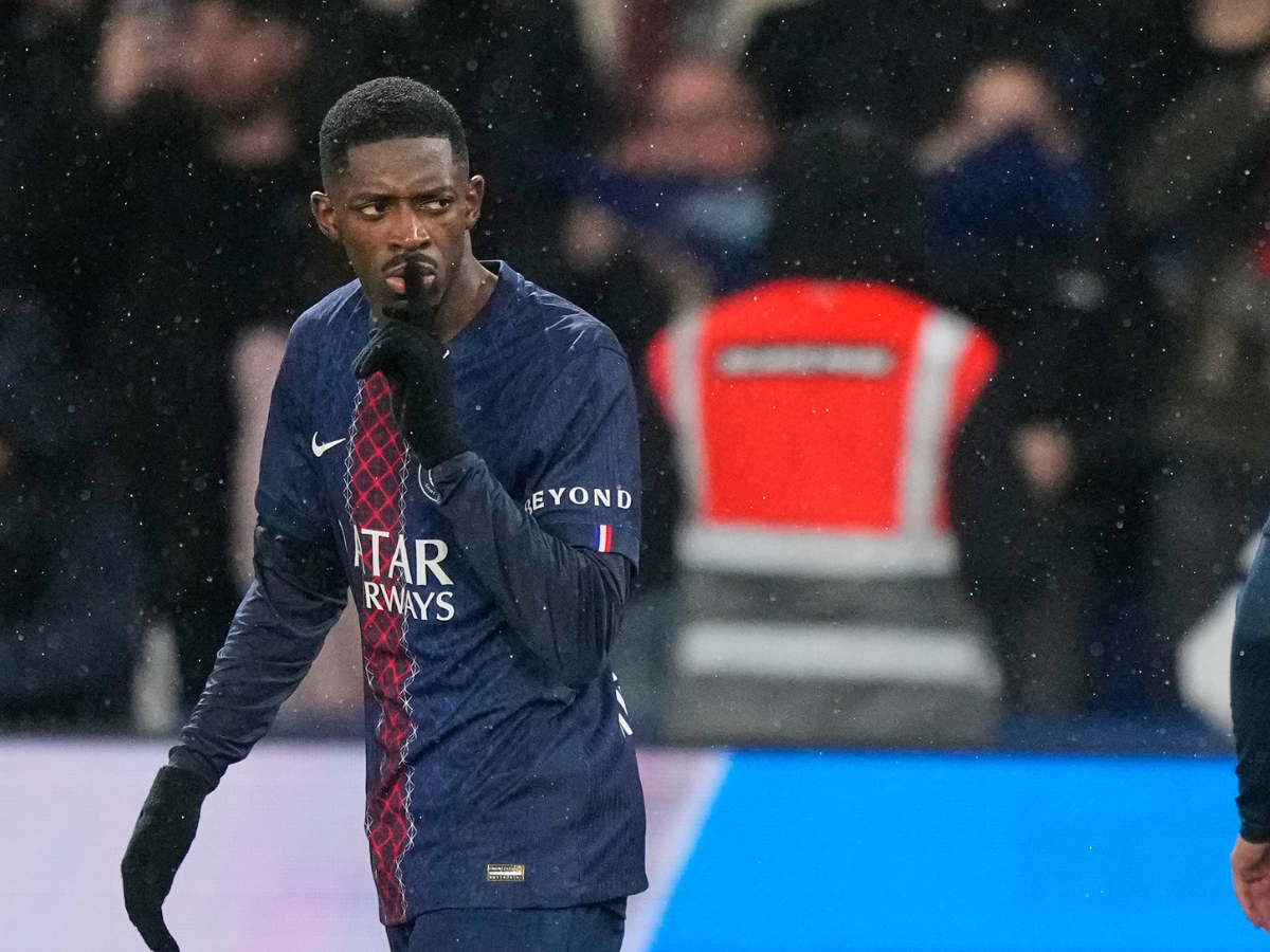 Dembélé sorprende en la goleada del PSG al Lorient
