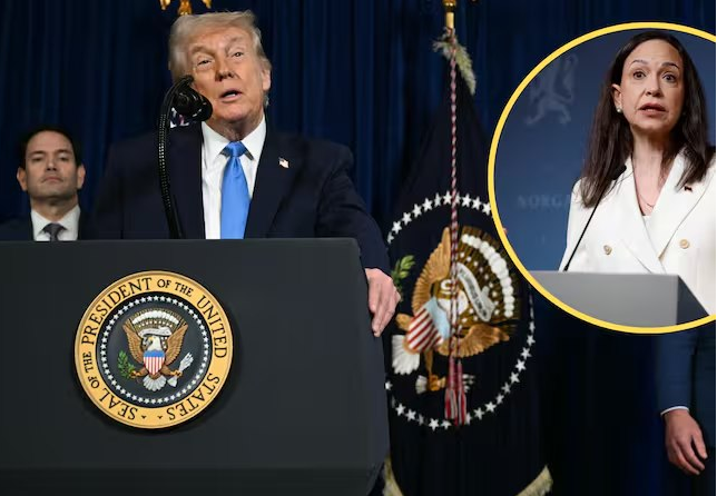 Donald Trump anuncia que tomará el control de Venezuela y descarta entregárselo a María Corina Machado