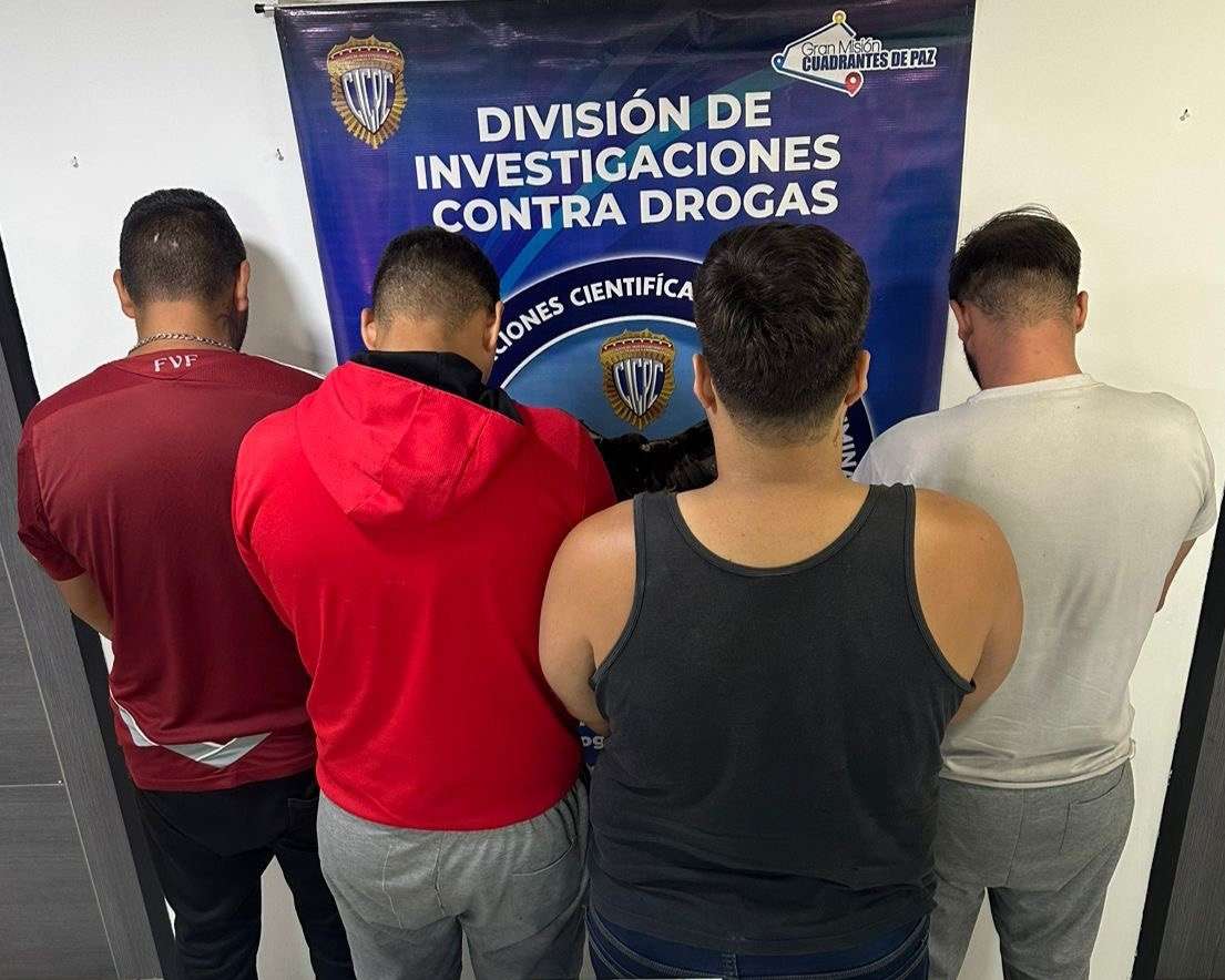Cuatro presos por posesión ilícita de drogas