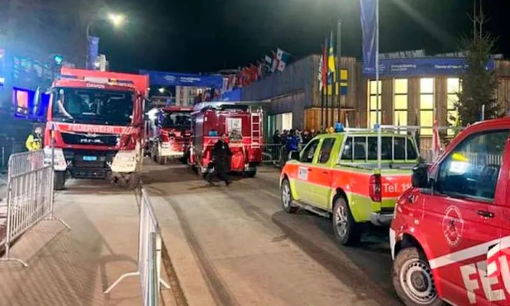 Foro de Davos reportó situación con “humo” que ameritó atención especial