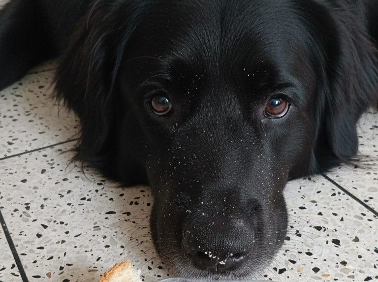 Max se robó medio pan de jamón