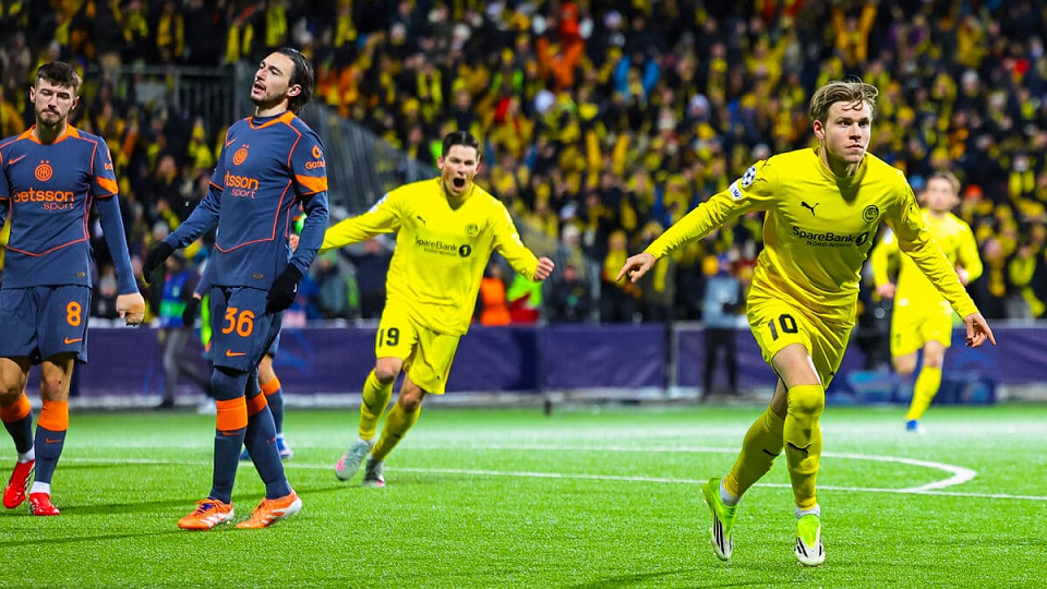 Bodo/Glimt derroto a Inter en Noruega para los playoffs de la Champions League