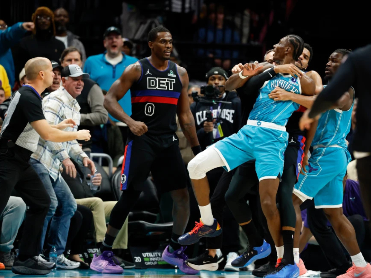 La NBA emitió sanciones para los involucrados en pelea Pistons-Hornets