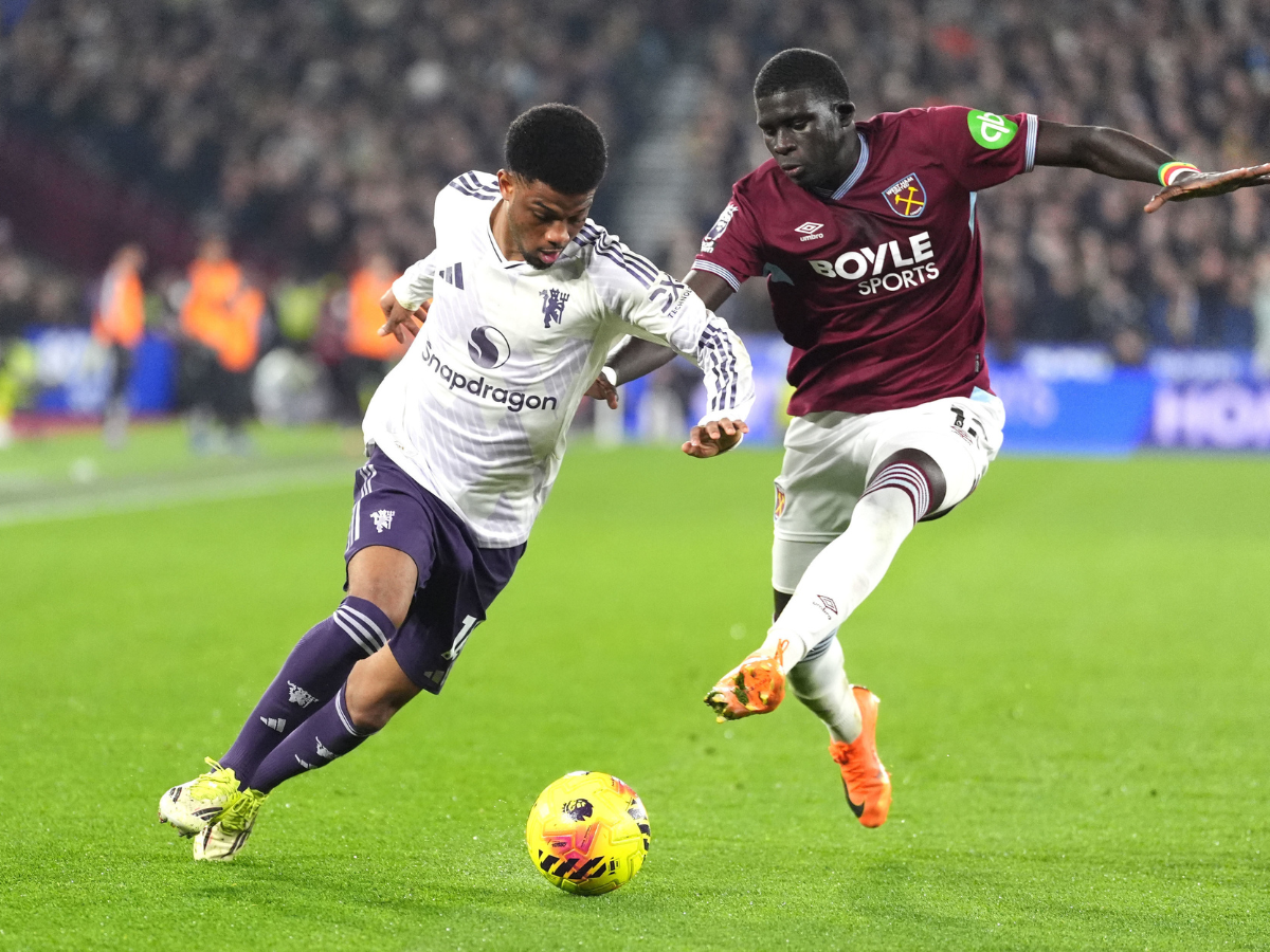 Manchester United rescata un empate sufrido ante el West Ham
