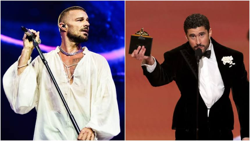 La carta que publicó Ricky Martin sobre Bad Bunny luego de que ganara varios premios Grammy