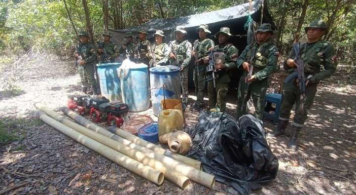 Fanb desmantela logística de minería ilegal en el estado Amazonas