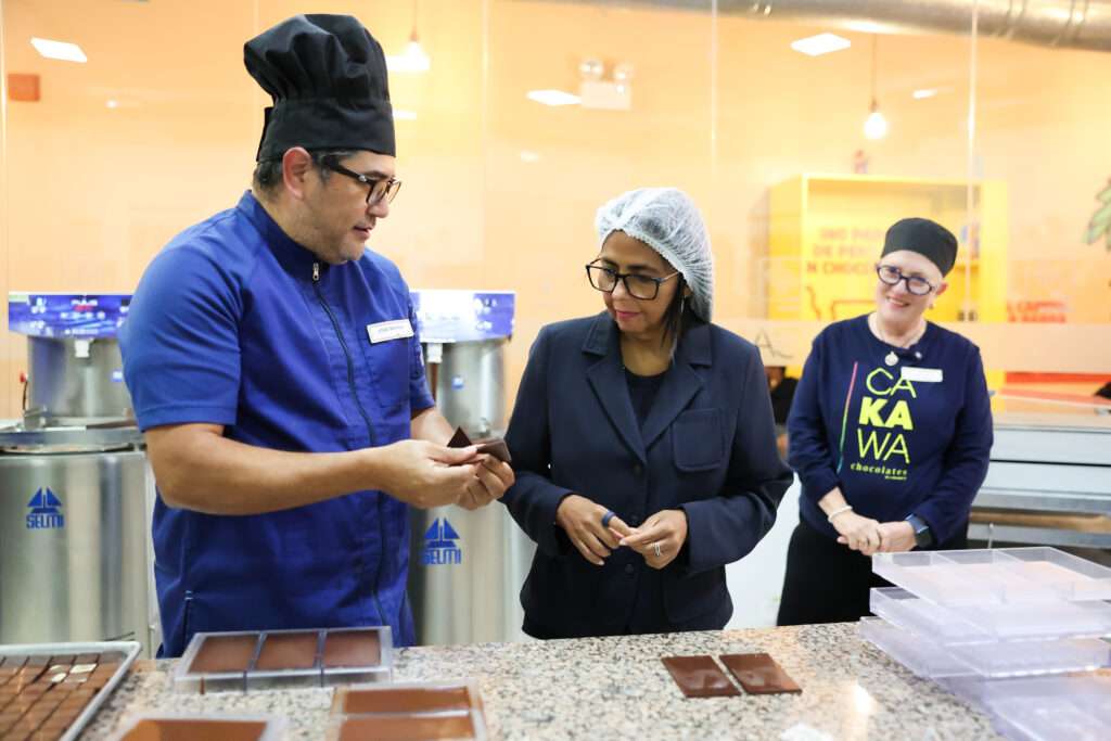 Conoce la chocolatería que visitó la presidenta Delcy Rodríguez