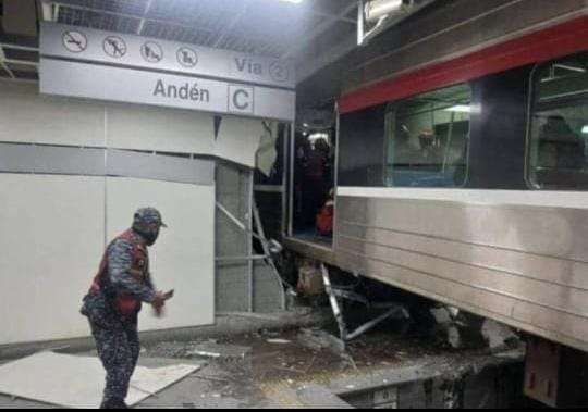 Se registró una colisión de gran magnitud en el ferrocarril de los Valles del Tuy