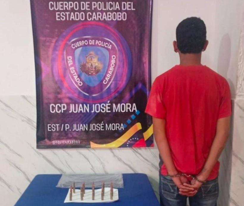 Atraparon a un muchacho con 15 municiones de fusil