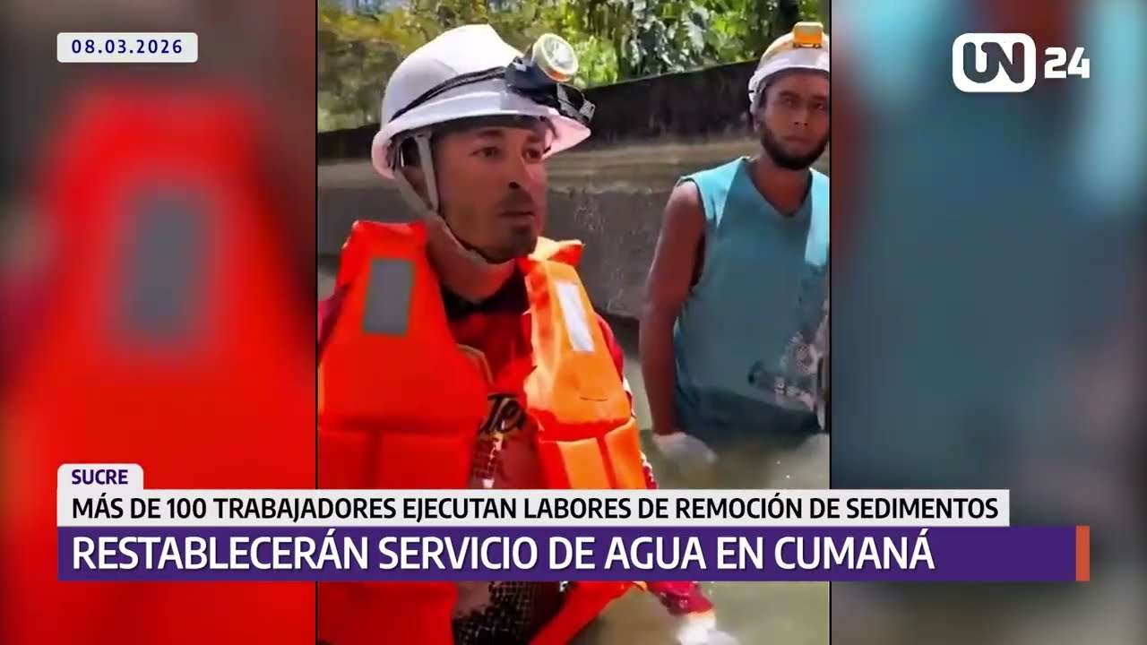 Restituirán servicio de agua en 72 horas en Cumaná