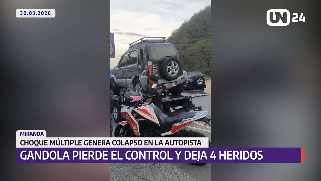 Accidente masivo en la autopista Gran Mariscal de Ayacucho