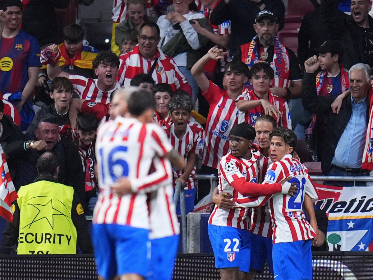 El Atlético sacó al Barcelona de la Champions
