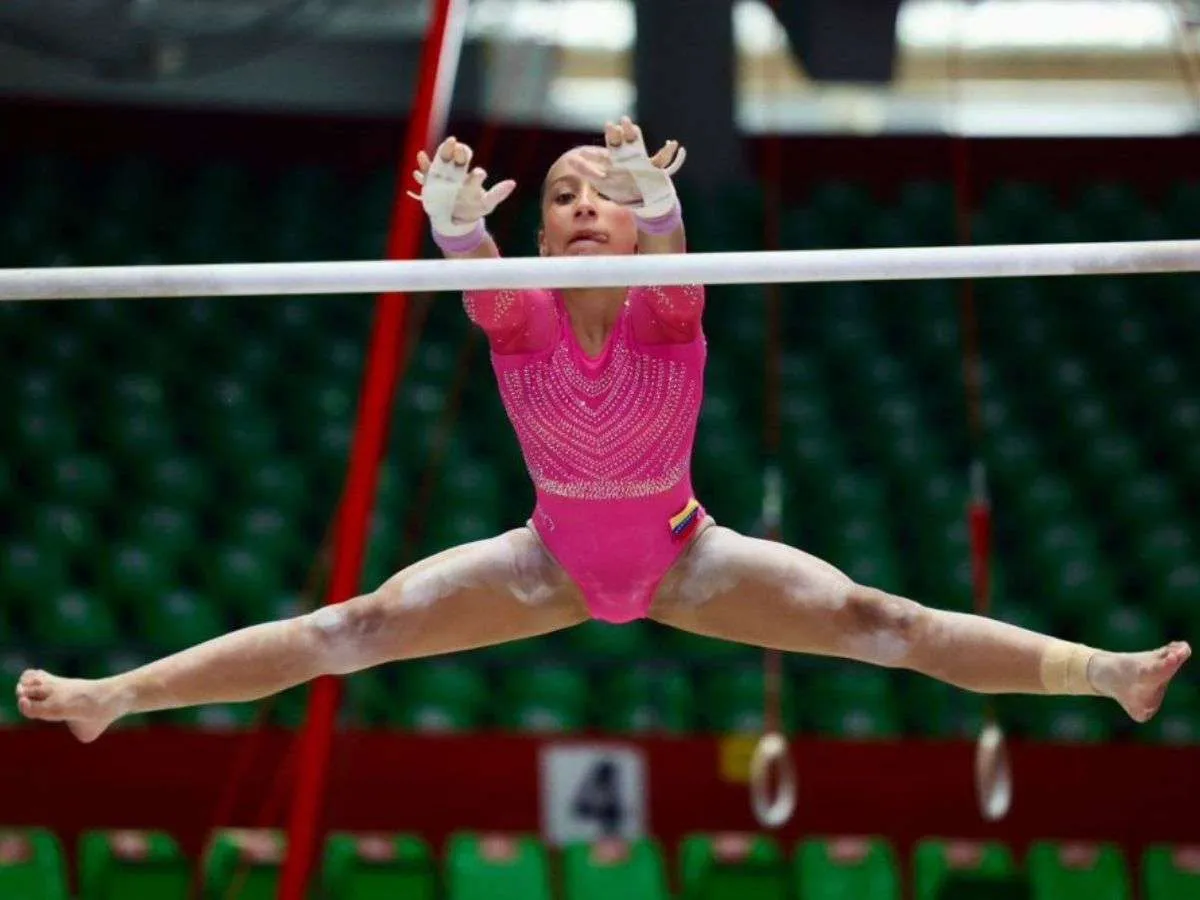 Mia Garcés reinó en la gimnasia artística