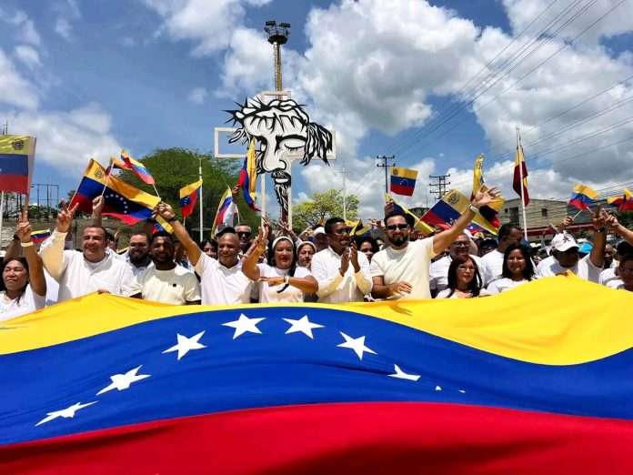 Gran Peregrinación Nacional "Venezuela sin sanciones y en paz" llegó a Caracas