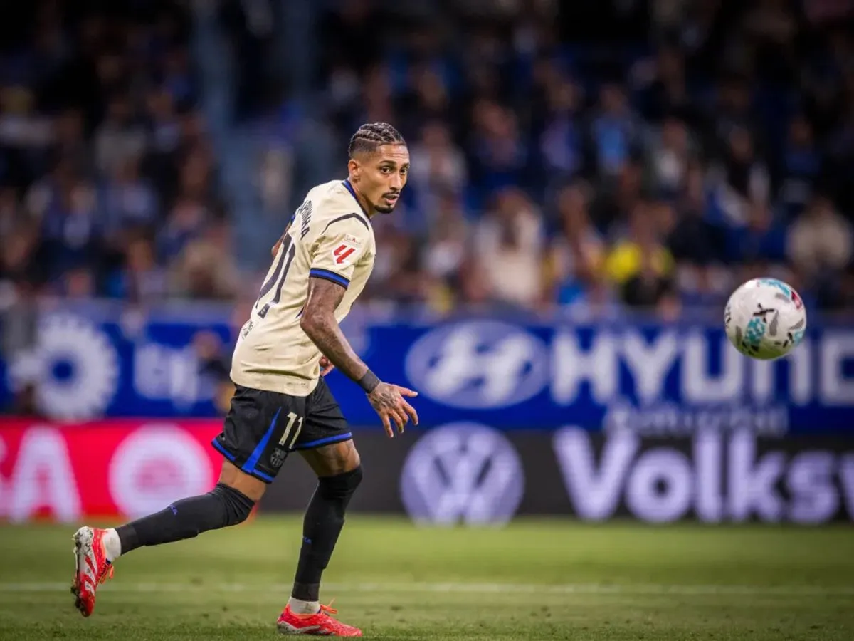 Raphinha ilusiona al Barcelona antes del 'clásico'