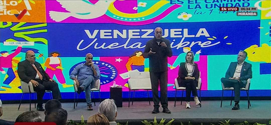 Jorge Rodríguez : la paz no es una imposición para subyugar