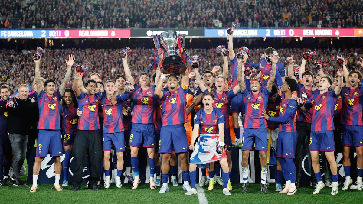 Barcelona se quedó con el clásico ante Real Madrid y es bicampeón de La Liga
