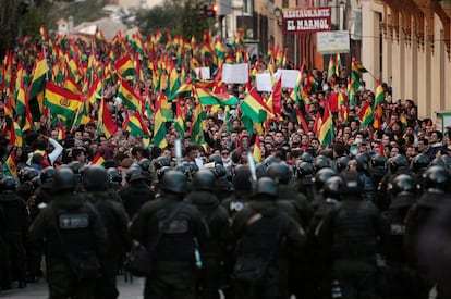 Indígenas de Ecuador manifiestan solidaridad con manifestaciones en Bolivia