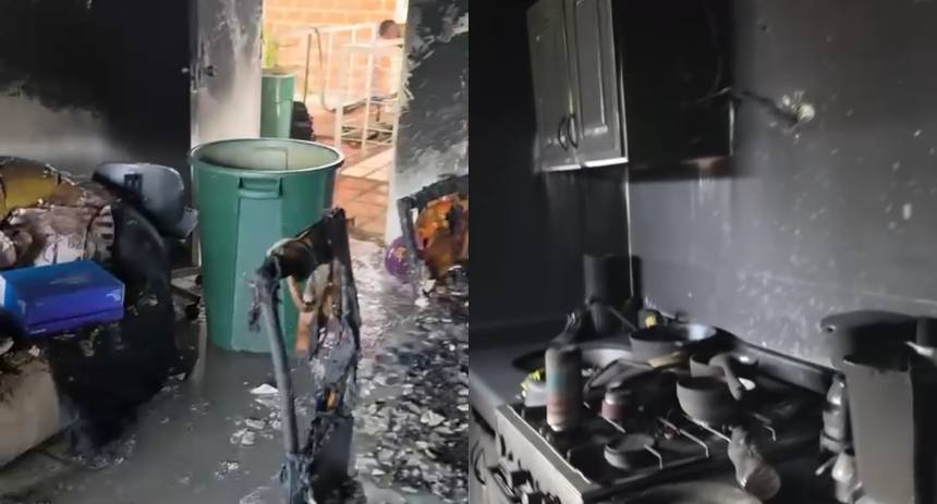 Gatico salvó a una familia de un fuerte incendio en su apartamento pero no sobrevivió