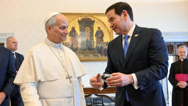 Marco Rubio se reunió con el papa León XIV y dialogaron sobre los esfuerzos para lograr la paz en Medio Oriente