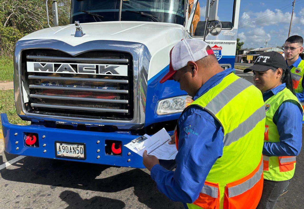 Intt activa operativos en Guárico y Anzoátegui hasta el 25 de mayo