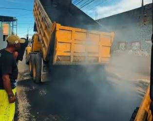 Colocadas 150 toneladas en asfalto en sectores de La Pastora