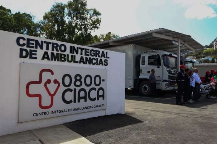 Servicio de ambulancias Ciaca atiende emergencias las 24 horas en Caracas