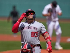 Chaparro aportó en la paliza de los Nacionales en Boston