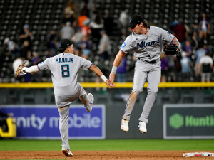 Javier Sanoja y los Marlins cierran un gran mes de junio
