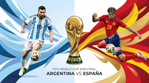 La historia detrás de la icónica foto de Messi bañando a Lamine Yamal que terminó llegando a la final del Mundial