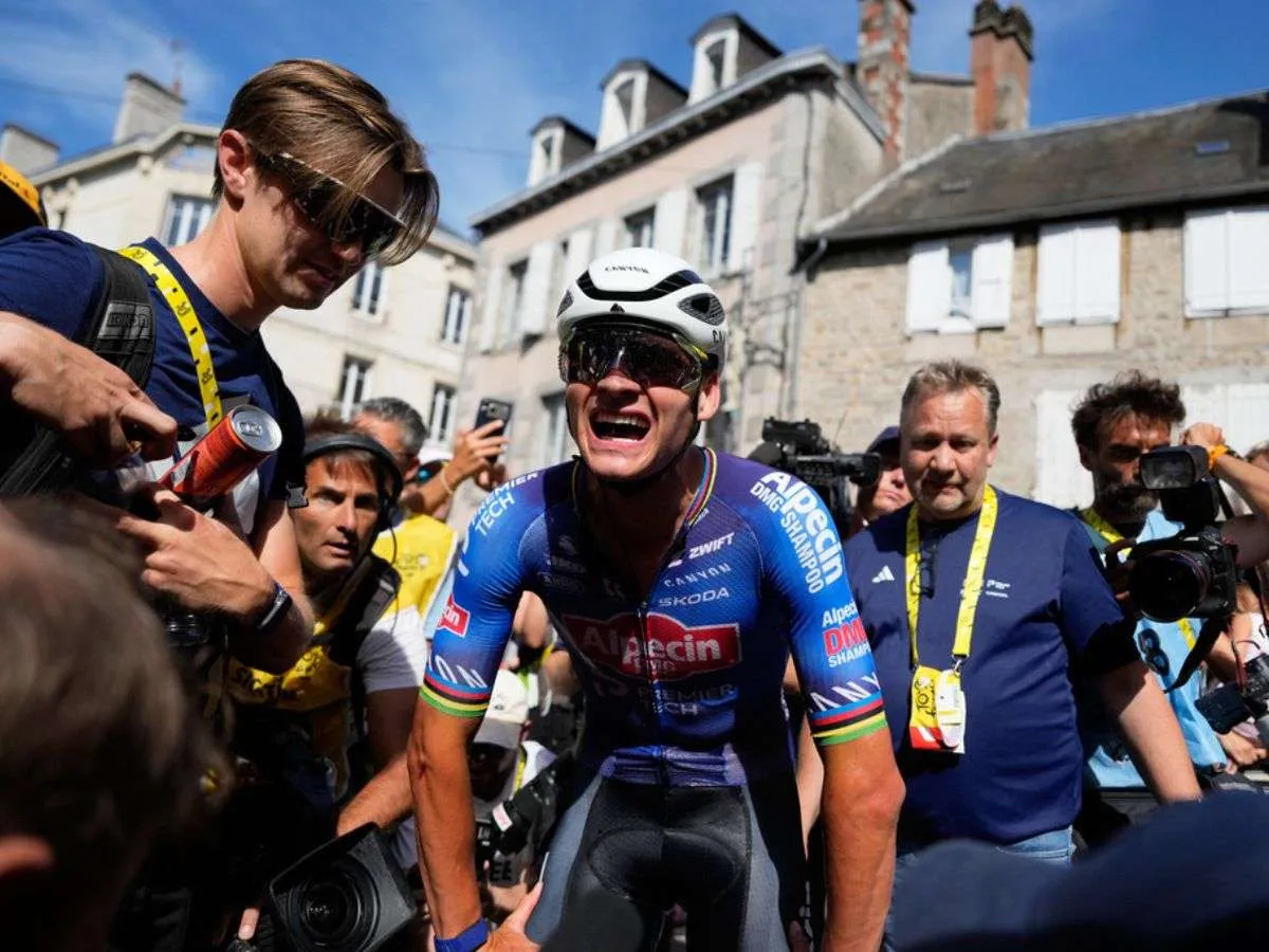 Van der Poel gana la novena etapa del Tour de Francia