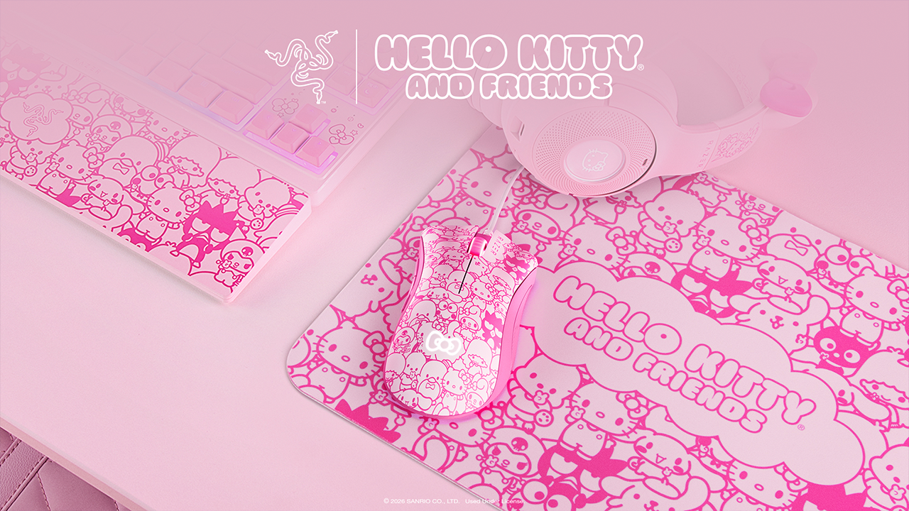 Razer y Sanrio anuncian el mouse DeathAdder Essential de Hello Kitty & Friends