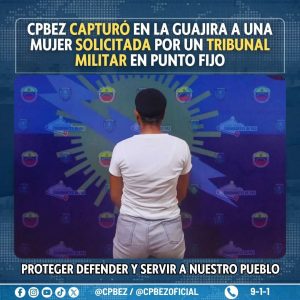 Capturada mujer que desertó de la Fuerza Armada