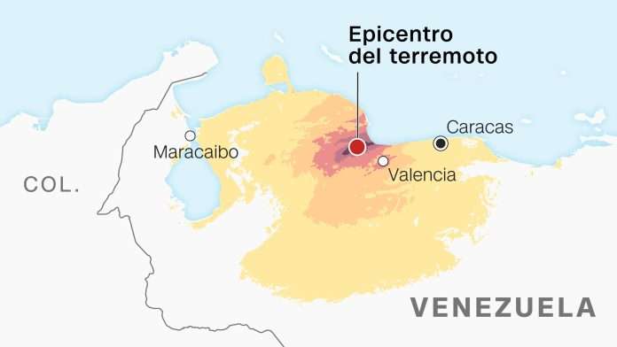 Servicio geológico de los Estados Unidos reubicó epicentro del segundo sismo del 24J a 17 kms al oeste de Catia La Mar