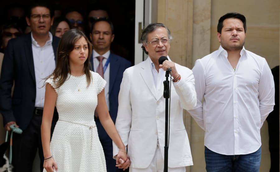 Gustavo Petro se despide de la presidencia desde la Casa de Nariño