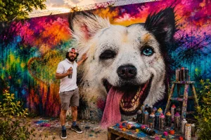 Restaurarán desde cero el mural en homenaje a “Tsunami”